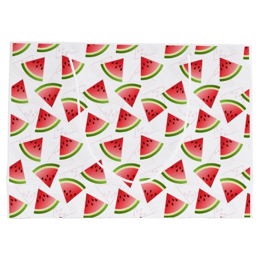 Wassermelone Große Geschenktüte (Rückseite)
