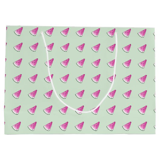 Wassermelone Große Geschenktüte (Rückseite)