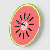Wassermelone Große Wanduhr (Winkel)