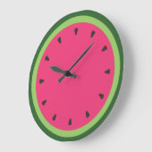Wassermelone Große Wanduhr (Winkel)