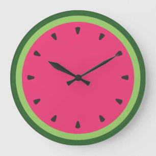 Wassermelone Große Wanduhr
