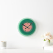 Wassermelone:) Grün und Rosa Runde Wanduhr (Zuhause)