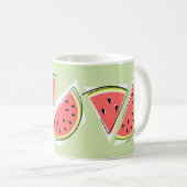 Wassermelone Grüne Linie Kaffeetasse (VorderseiteRechts)