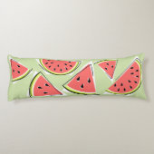 Wassermelone Grüne Stücke Seitenschläferkissen (Rückseite)