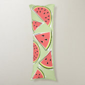 Wassermelone Grüne Stücke Seitenschläferkissen (Vorderseite Vertikal)