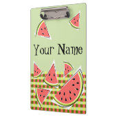 Wassermelone Grüne Teile Karo Name Klemmbrett (Links)