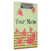 Wassermelone Grüne Teile Karo Name Klemmbrett (Rechts)