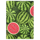 Wassermelone Grünes Obst | Fruchtklappe Klemmbrett (Rückseite)