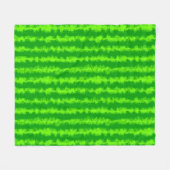 Wassermelone-grünes Sommer-Frucht-Rinde-Muster Fleecedecke (Vorderseite (Horizontal))