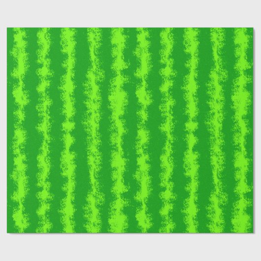 Wassermelone-grünes Sommer-Frucht-Rinde-Muster Geschenkpapier (Flach)