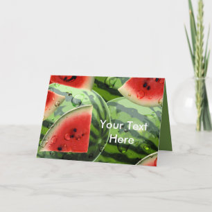 Wassermelone Grußkarte 2 Karte