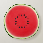 Wassermelone Halbwertszeit mit 12 Samen Rundes Kissen (Vorderseite)