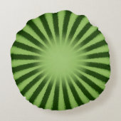 Wassermelone Halbwertszeit mit 12 Samen Rundes Kissen (Rückseite)