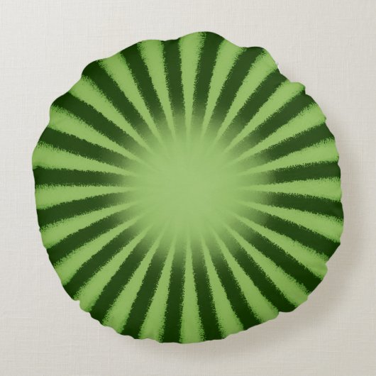 Wassermelone Halbwertszeit mit 12 Samen Rundes Kissen (Rückseite)