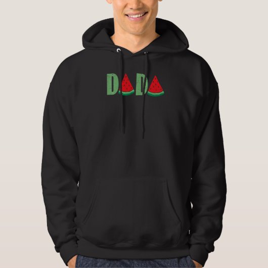 Wassermelone Hallo Sommerurlaub Tropisches Obst Hoodie (Vorderseite)