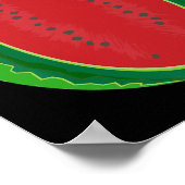 Wassermelone Halloween Melonfrucht für Erwachsene Poster (Ecke)