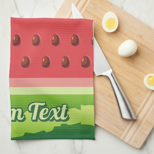 Wassermelone Handtuch (Viertel Falte)