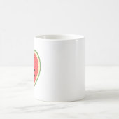 Wassermelone Herz Kaffeetasse (Mittel)