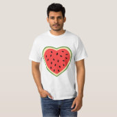 Wassermelone Herz T-Shirt (Vorne ganz)