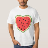Wassermelone Herz T-Shirt (Vorderseite)