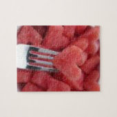 Wassermelone Herzrhythmus mit Geschenkboxen Puzzle (Horizontal)