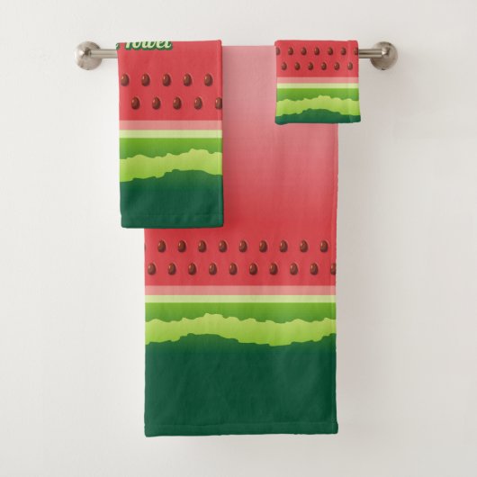 Wassermelone Hintergrund Badhandtuch Set (Insitu)