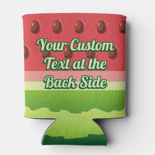 Wassermelone Hintergrund Dosenkühler (Rückseite)