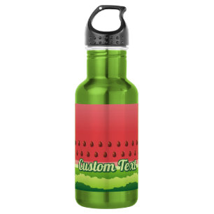 Wassermelone Hintergrund Edelstahl Wasserflasche