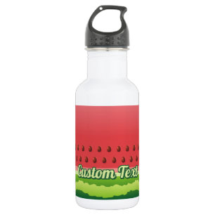 Wassermelone Hintergrund Edelstahl Wasserflasche