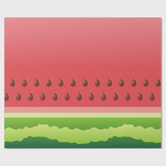 Wassermelone-Hintergrund Geschenkpapier (Flach)