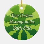 Wassermelone Hintergrund Keramik Ornament (Hinten)