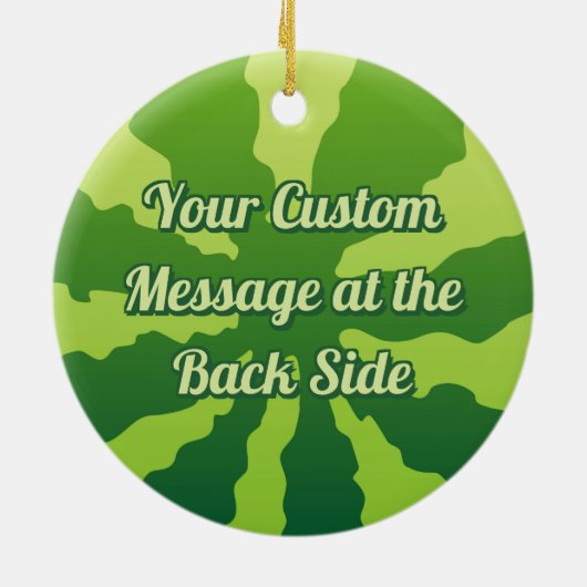 Wassermelone Hintergrund Keramik Ornament (Hinten)