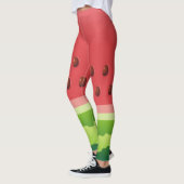 Wassermelone-Hintergrund Leggings (Links)