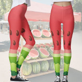 Wassermelone-Hintergrund Leggings