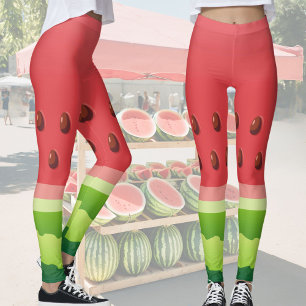 Wassermelone-Hintergrund Leggings
