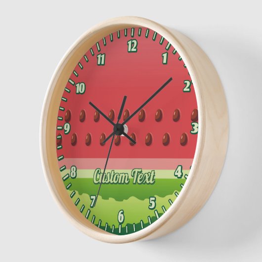 Wassermelone Hintergrund Uhr (Winkel)