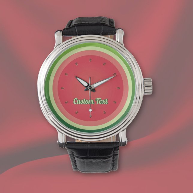 Wassermelone-Hintergrundüberwachung Armbanduhr (Von Creator hochgeladen)