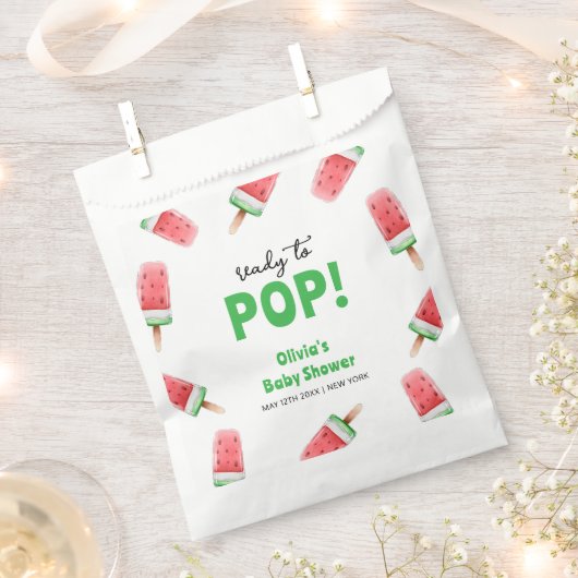 Wassermelone Ice Cream Popcicle Baby Dusche Geschenktütchen (Ausgeschnitten)