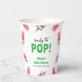Wassermelone Ice Cream Popcicle Baby Dusche Pappbecher (Rückseite)