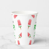 Wassermelone Ice Cream Popcicle Baby Dusche Pappbecher (Rechts)