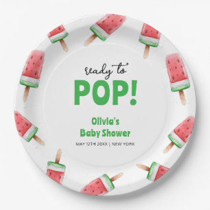 Wassermelone Ice Cream Popcicle Baby Dusche Pappteller