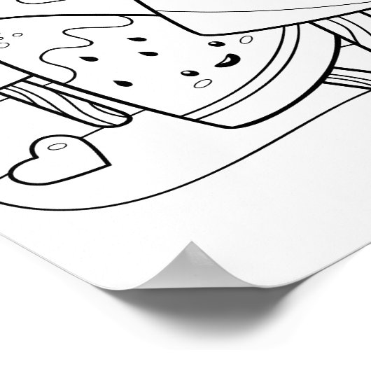 Wassermelone Ice - The Restaurant Poster (Ecke)