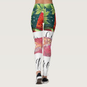 Wassermelone-Illustration Leggings (Rückseite)