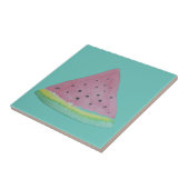 Wassermelone Illustration Wasserfarbe Handgemalt Fliese (Seite)