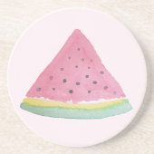 Wassermelone Illustration Wasserfarbe Handgemalt Getränkeuntersetzer (Vorne)