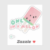 Wassermelone Im Melon Pop Aufkleber (Blatt)