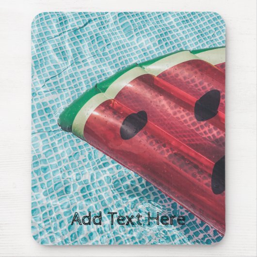 Wassermelone im Schwimmbad Mousepad (Vorne)