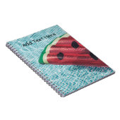 Wassermelone im Schwimmbad Notizblock (Rechte Seite)