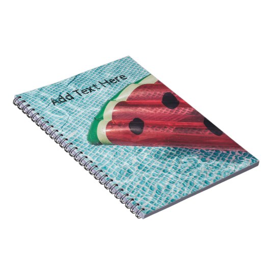 Wassermelone im Schwimmbad Notizblock (Rechte Seite)