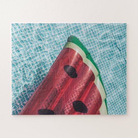 Wassermelone im Schwimmbad Puzzle (Horizontal)